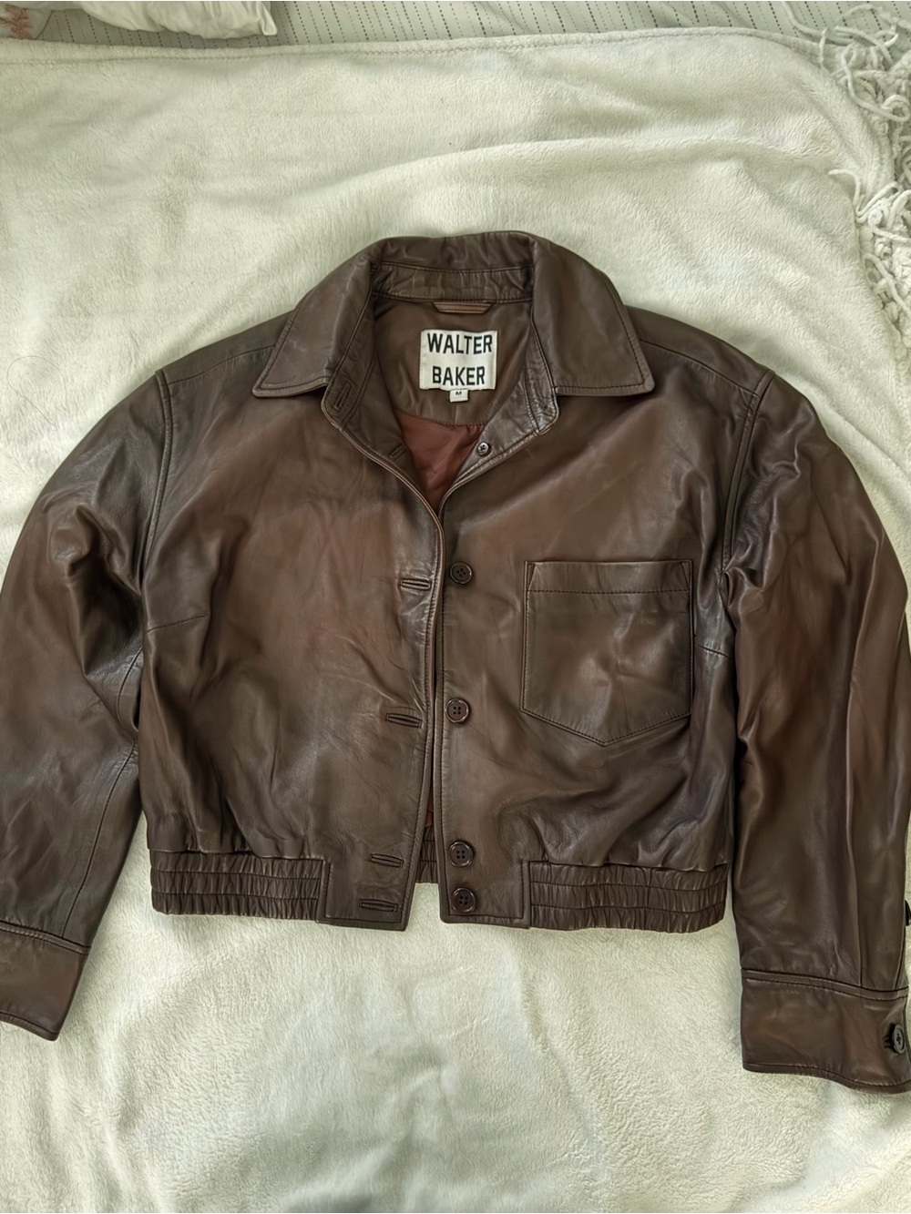 Walter Baker Brown Leather Jacket